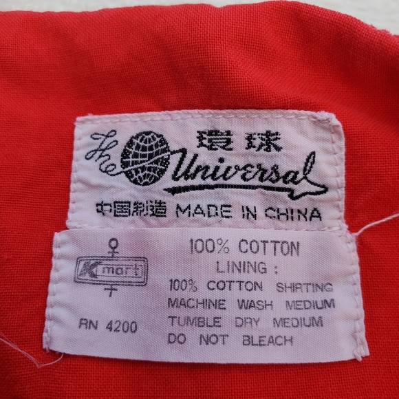 Vintage The Universal from Kmart Overalls Red Corduory Baby 24 Months - Picture 5 of 5